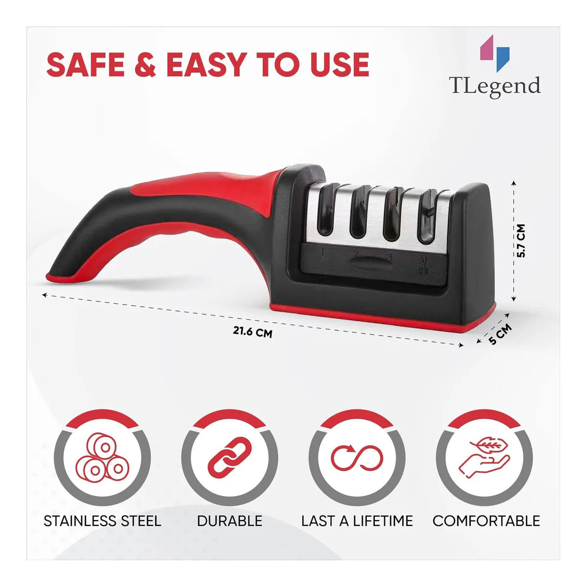 Afilador de Cuchillos 3 En 1 - Imagen 5