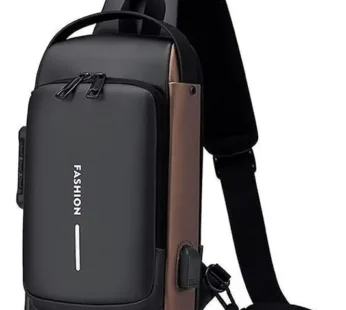 Morral antirrobo oxford con traba y compartimentos