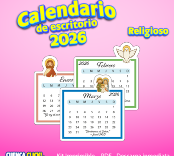 Calendarios Religioso de escritorio 2026