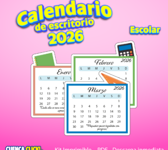 Calendarios Escolar de escritorio 2026