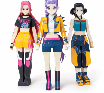 Papercraft K-Pop PDF Imprimible – Mira, Rumi y Zoey