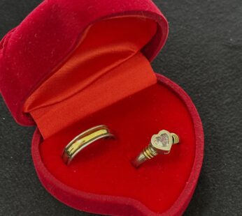 ALIANZAS DE PLATA CON ORO