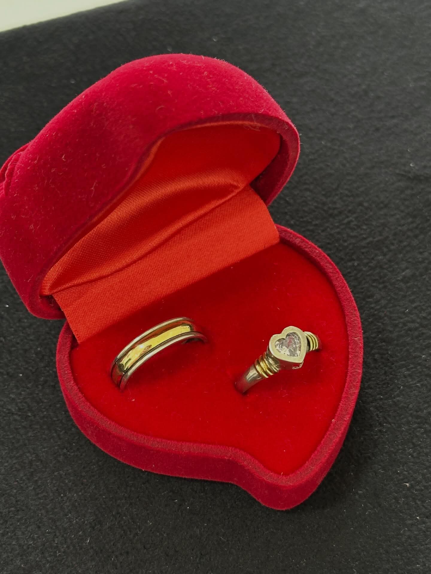 ALIANZAS DE PLATA CON ORO