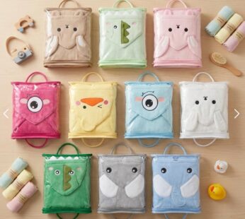 Bata de baño infantil animales con capucha